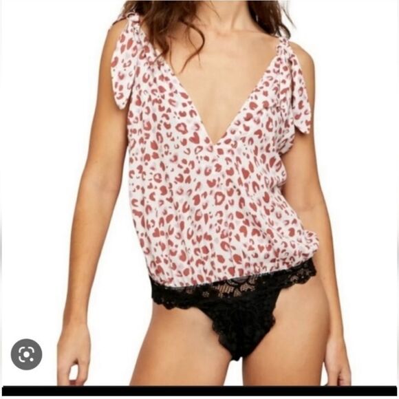 NWT Intimately Free People Ivory Combo Bodysuit - Picture 1 of 7